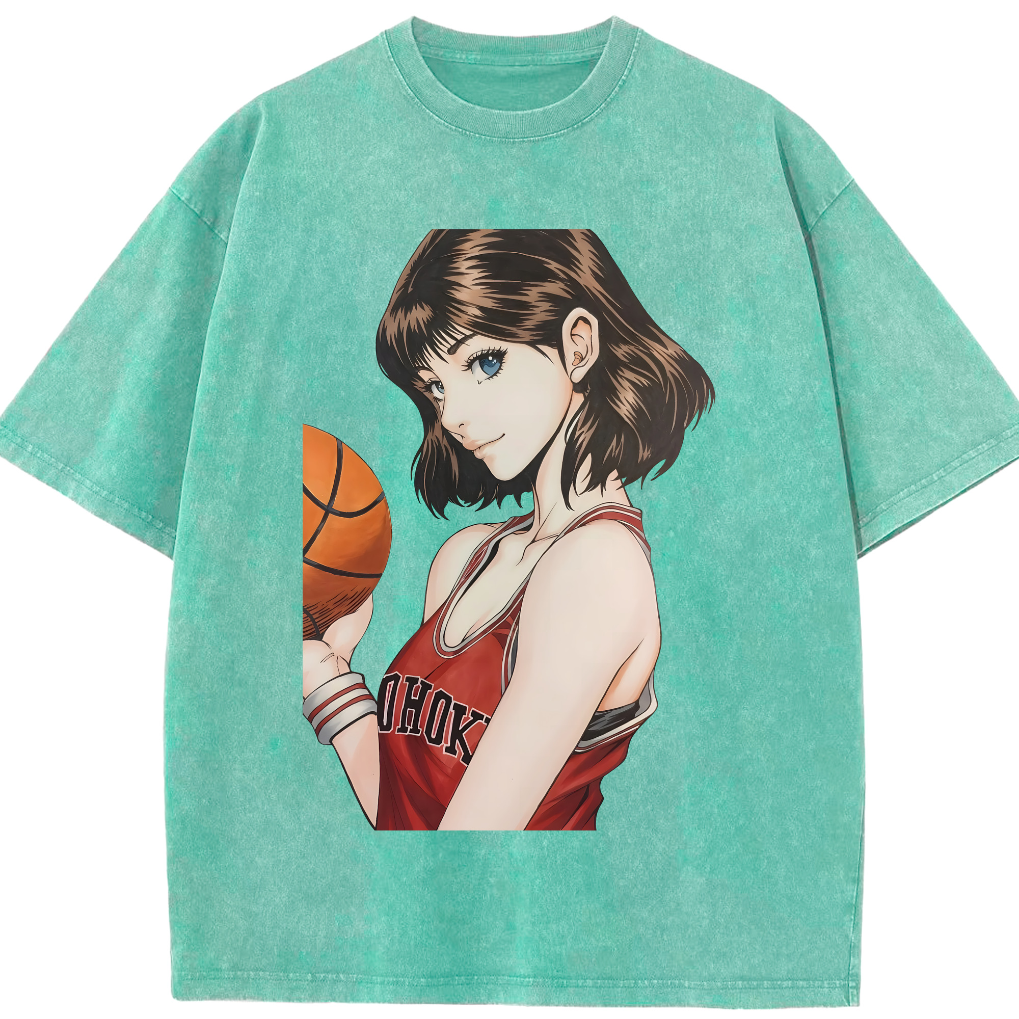 （画像用） SLAM DUNK／スラムダンク 綿100% ヴィンテージ風 半袖Tシャツ（フロントプリント）